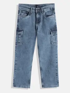 Nautica Boys Straight Fit Light Fade Stretchable Jeans