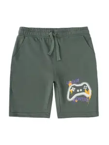 Alan Jones Boys Mid-Rise Knee Length Regular Shorts