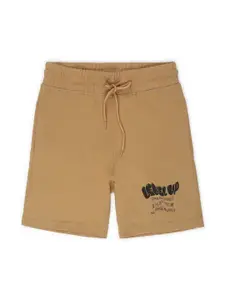 Alan Jones Boys Mid-Rise Knee Length Regular Shorts