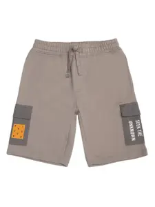 Alan Jones Boys Mid-Rise Knee Length Regular Shorts