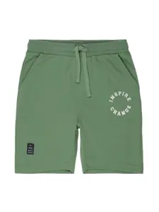 Alan Jones Boys Mid-Rise Knee Length Regular Shorts