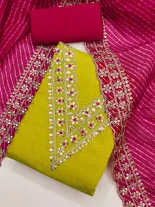 KALINI Embroidered Unstitched Dress Material