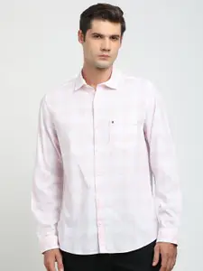 Turtle Men Checked Spread Collar Casual Shirt
