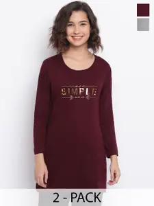 Duchess Pack Of 2 Printed Lounge T-shirt