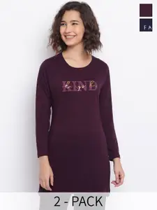 Duchess Pack Of 2 Printed Lounge Tshirts