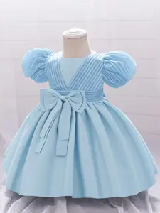 StyleCast x Revolte Girls Puff Sleeve Fit & Flare Dress