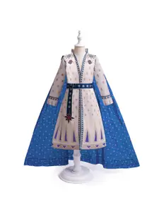 StyleCast x Revolte Girls Printed Fit and Flare Maxi Dress