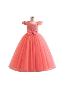 StyleCast x Revolte Girls Sequined Fit and Flare Maxi Dress