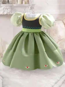 StyleCast x Revolte Puff Sleeve Peplum Dress