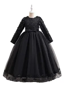 StyleCast x Revolte Girls Floral Applique Gown Maxi Dress