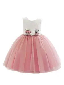 StyleCast x Revolte Applique Fit & Flare Maxi Dress