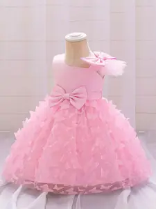 StyleCast x Revolte Round Neck Sleeveless Bow Balloon Dress