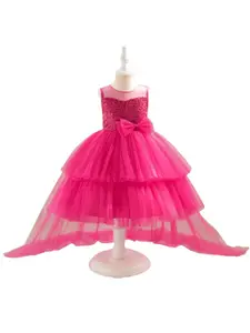 StyleCast x Revolte Girls Round Neck Fit and Flare Dress