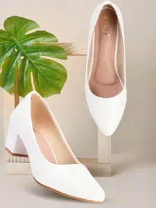 Colo Pointed Toe Block Pumps