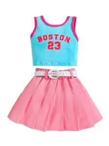 StyleCast x Revolte Girls Printed Top with Skirt