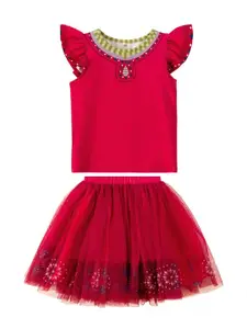 StyleCast x Revolte Girls Top with Skirt