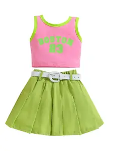 StyleCast x Revolte Girls Printed Top with Skirt