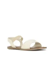 Bata Women Open Toe Flats with Buckles