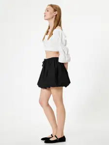 Koton Square Neck Cotton Crop Top