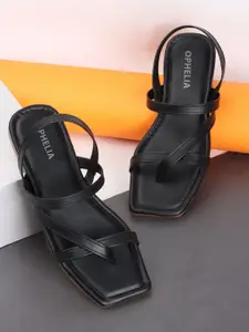 OPHELIA Women Open Toe Flats with Bows