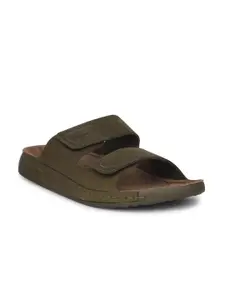 Hush Puppies Men Leather Comfort Sandals