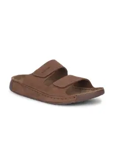 Hush Puppies Men Leather Comfort Sandals