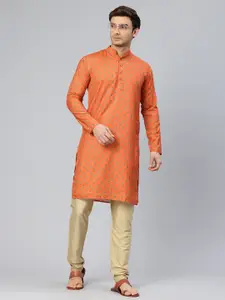 Majestic Man Men Ethnic Motifs Printed Pure Cotton Kurta