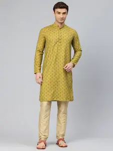 Majestic Man Men Ethnic Motifs Printed Pure Cotton Kurta
