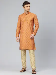 Majestic Man Men Ethnic Motifs Printed Pure Cotton Kurta