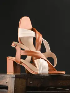 KARADDI Tan Confortable & Lightweight Heels
