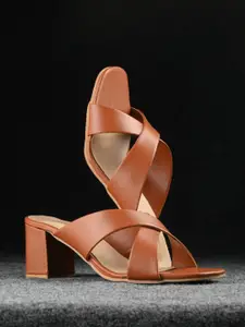 KARADDI Tan Confortable & Lightweight Heels