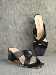 KARADDI Black Confortable & Lightweight Heels