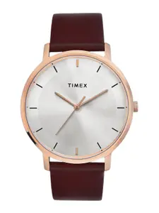 Timex Men Dial & Leather Straps Analogue Watch TW0TG8014-JIT