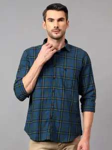Cantabil Men Comfort Tartan Checks Opaque Checked Casual Shirt