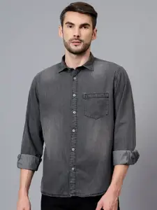 Cantabil Men Comfort Faded Opaque Faded Casual Shirt