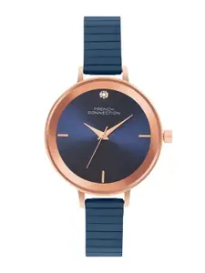 French Connection Women Printed Dial & Stainless Steel Straps Analogue Watch FCN074UM