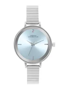 French Connection Women Dial & Stainless Steel Bracelet Style Straps Analogue Watch FCN074SM