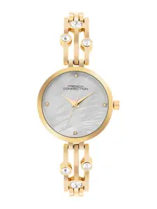French Connection Women Dial & Stainless Steel Bracelet Style Straps Analogue Watch FCN073SGM