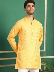 TATTVA Men Ethnic Motifs Thread Work Kurta