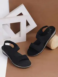 Mochi Women Open Toe Flats