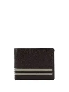 Da Milano Men Textured Leather Two Fold Wallet