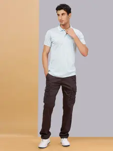 beevee Men Mid-Rise Cotton Cargo Pants