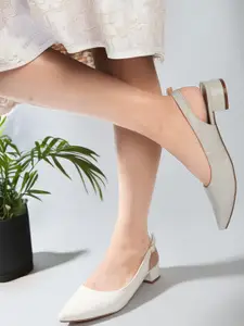 Carlton London Pointed Toe Kitten Heeled Pumps