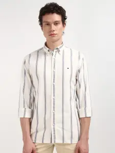 Tommy Hilfiger Men Opaque Striped Casual Shirt