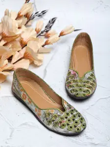 FABBMATE Women Printed Round Toe Ballerinas Flats