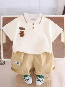 INCLUD Boys Polo Collar T-shirt with Shorts