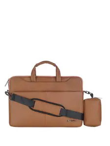 NEOPACK Unisex PU Laptop Sleeve with Pouch