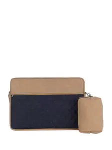 NEOPACK Unisex Checked PU Laptop Sleeve