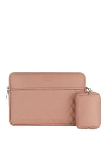 NEOPACK Unisex Checked PU Laptop Sleeve