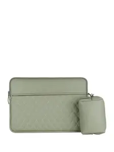 NEOPACK Unisex Textured PU Laptop Sleeve